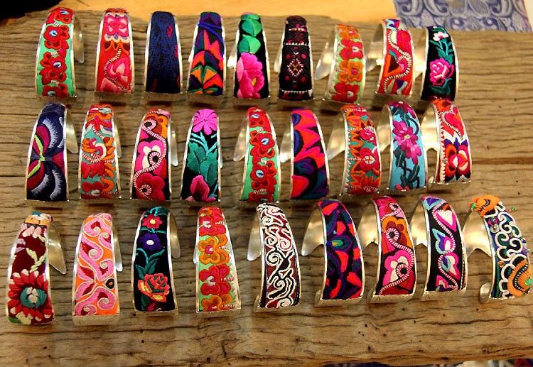 Festival Thread Blessing Miao hand-embroidered bangle restored image 6 source 009.jpg