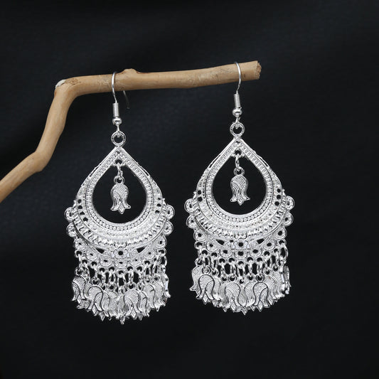 Cloud Family Lantern-E5787 Miao-inspired earrings with Chinese-inspired cultural detail