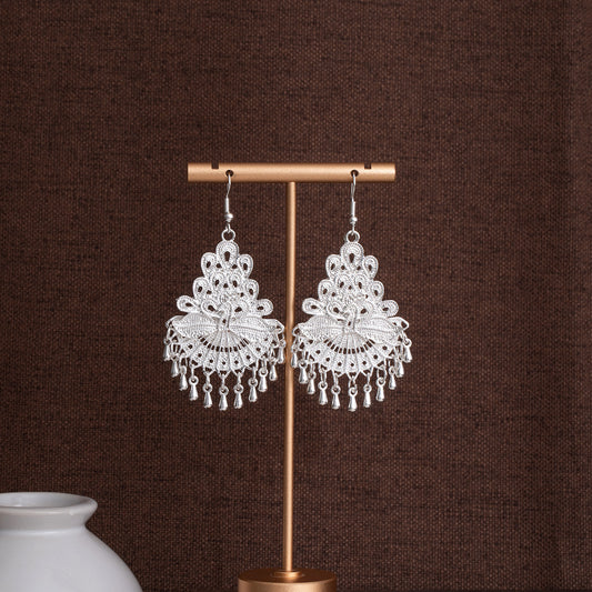Lantern Family Lantern-E4514-4 Miao-inspired earrings with Chinese-inspired cultural detail